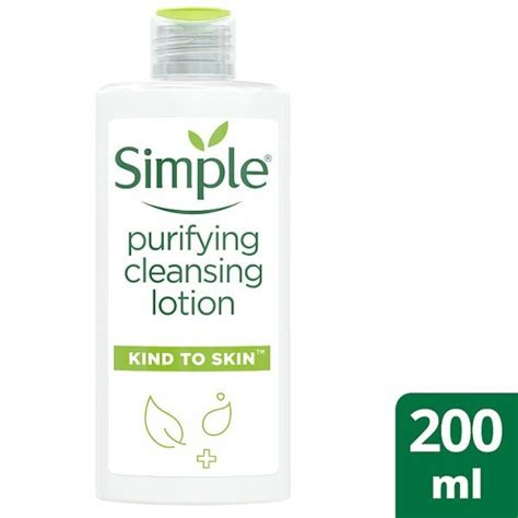 Simple Kind To Skin Purifying Cleansing Lotion 200ml Skin Superdrug