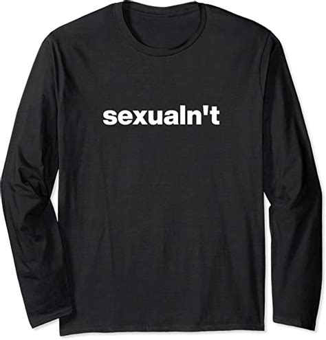 Amazon Com Sexualn T Funny Ace Pride Asexual Pun Long Sleeve T Shirt Clothing Shoes Jewelry