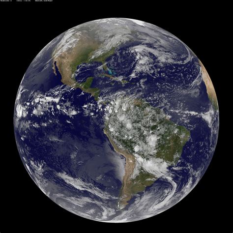 Satellite View Of The Americas On Earth Day Nasa