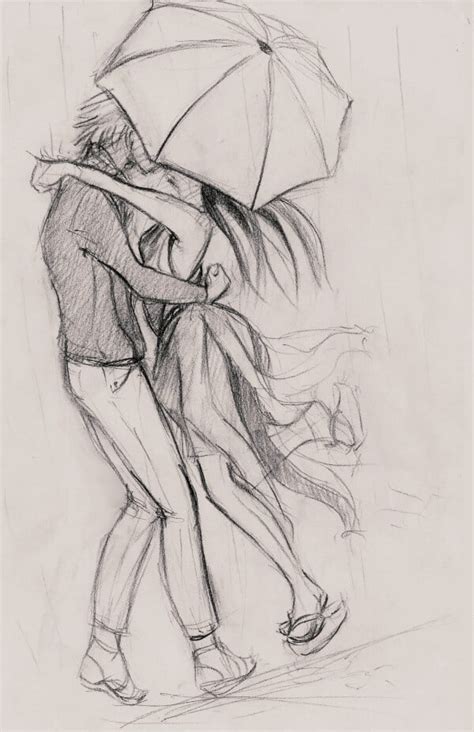 42 Simple Pencil Sketches Of Couples In Love Artistic Haven
