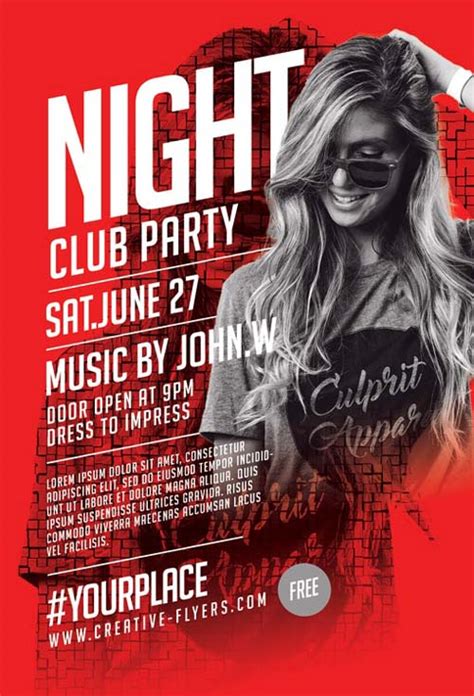 Free Club Party Psd Flyer Template Free Psd Flyer Download