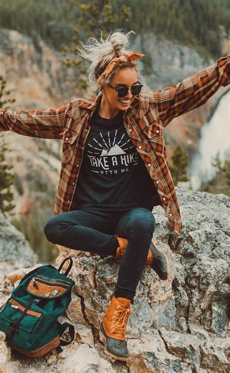 Denimjeansoutfit Hiking Outfit Women Cute Hiking Outfit Camping