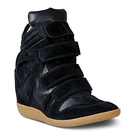 Free shipping by amazon +26. Steve madden Hilight Wedge Sneakers in Black | Lyst