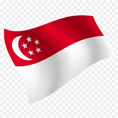 The perfect singaporeflag animated gif for your conversation. Singapore flag waving vector on transparent background PNG ...