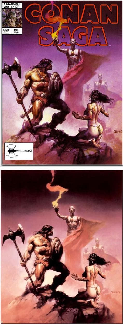 Boris Vallejo Conan Saga 28 Aug 1989 Marvel Comics Cover By