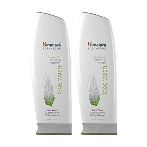 Himalaya Botanique Balancing Neem Turmeric Face Wash Deep Cleaning Pore Cleanser For Oily And