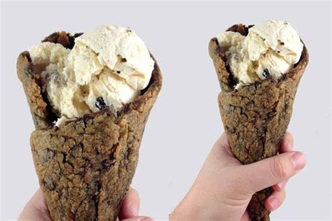 A Chocolate Chip Cookie Ice Cream Cone Chocolate Chip Cookie Dough