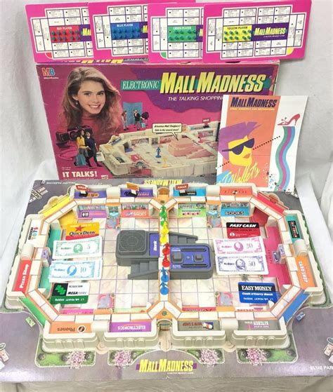Electronic Mall Madness Talking Shopping Spree Game Vintage 1989 Works