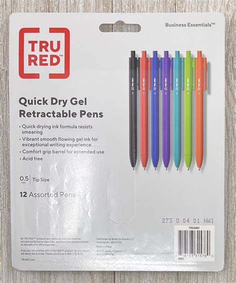 Tru Red Retractable Quick Dry Gel Pen Review — The Pen Addict