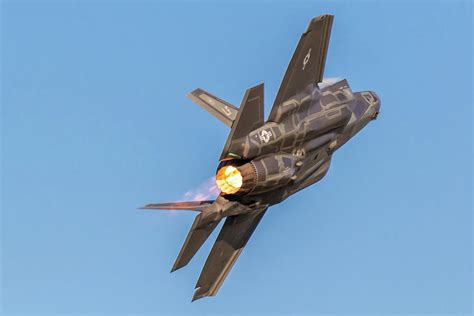 F 35 Lightning Ii With Afterburners Lit Photograph By Bill Lindsay