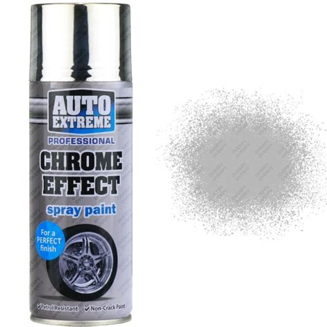 Silver Chrome Effect Spray Paint 400ml Sprayster