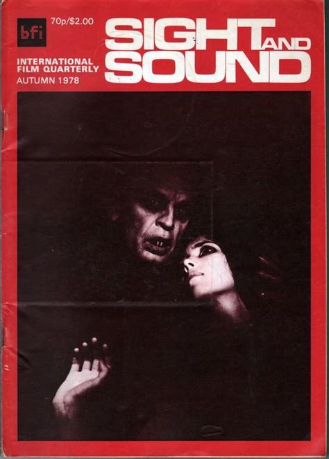 Sight And Sound Autumn 1978 By Houston Penelope Ed Very Good Soft