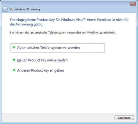 Product Key Windows Vista Home Premium Auslesen