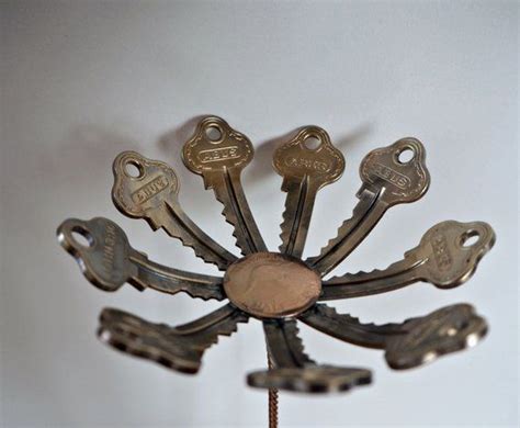 Key Daisy Flowers In Keys And Coin Brass In Stock Old Key Crafts