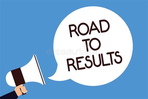 Writing Note Showing Road To Results Business Photo Showcasing