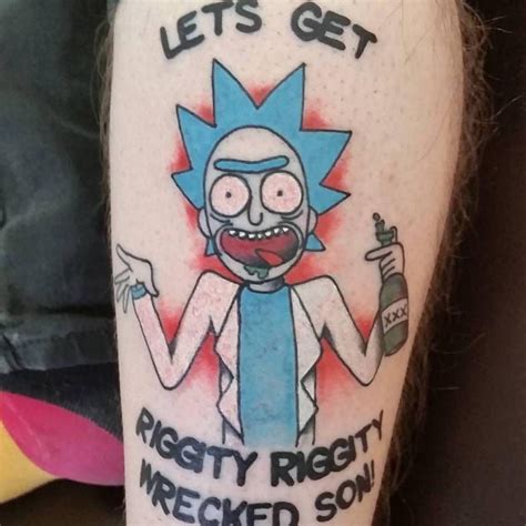 28 Amazing Tattoos Inspired By Rick And Morty Rick And Morty Tattoo