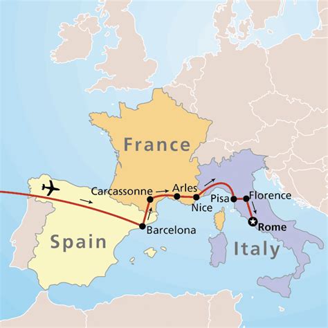 Map Of Spain Italy And France Map Of Spain Italy Map France Map