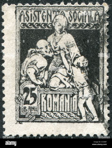 Romania Circa 1921 A Stamp Printed In The Romania Shows The Charity