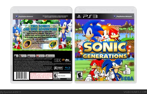 Sonic Generations Playstation 3 Box Art Cover By Epsilon