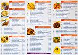 Pictures of Chinese Restaurant Menu Sample