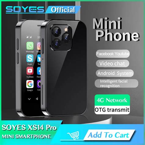 Soyes Mini Smartphone Xs14 Pro T L Phone Portable Android 9 3 0 Pouces 4g Sim