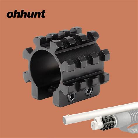Ohhunt Tactical Rifle Barrel Mount 1 Inch Magazine Tube Mount Base Tri