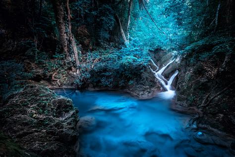 Forest Dreamy Waterfall 4k Hd Nature 4k Wallpapers