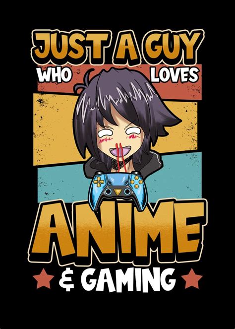 Anime Otaku Weeb Cosplay Poster Picture Metal Print Paint By Pxl