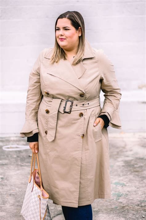 Modern Day Classic Ruffle Sleeve Trench Coat Perfect For Spring