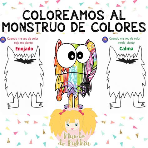 Coloreamos Al Monstruo De Colores Mundo De Rukkia