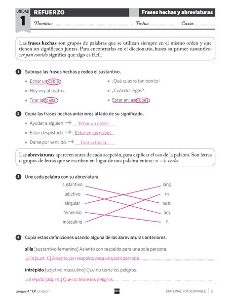 Solucionario Lengua 4º Primaria Sm Savia Docsity Word Search Puzzle