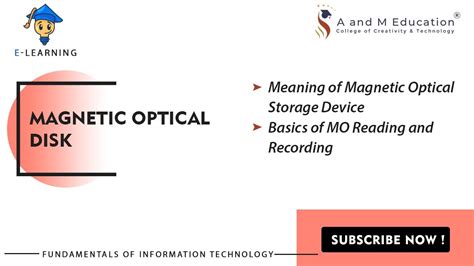 Magnetic Optical Disk Fundamentals Of Information Technology