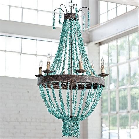 Ideas Of Turquoise Beaded Chandelier Light Fixtures Chandelier Ideas