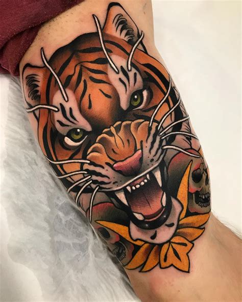 Tiger Tattoo Colour Alvaro Alonso BCN Alvarito Tattoo