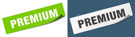 Premium Sticker Premium Sign Set Stock Vector Illustration Of Peeler