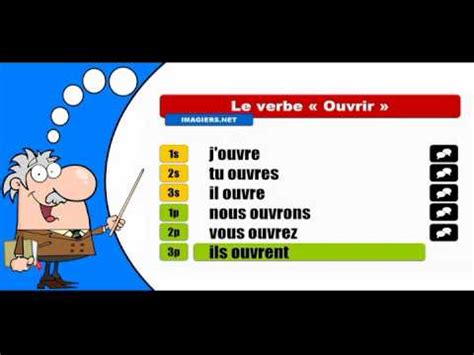 Verbe créer, conjugaison du verbe créer et conjuguer le verbe créer avec le conjugueur lol guru ® sur lol.net, un verbe en er du 1er groupe qui commence par la lettre c. La conjugaison du verbe Ouvrir # Indicatif Présent - YouTube