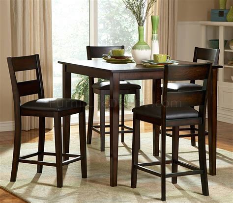 Best small kitchen dining tables chairs for small. 2425-36 Griffin Counter Height 5Pc Dining Set by Homelegance