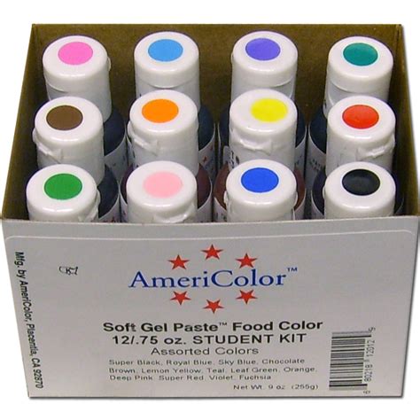 Ils 53.52 to ils 56.76. AmeriColor Soft Gel Paste Student Food Color Kit