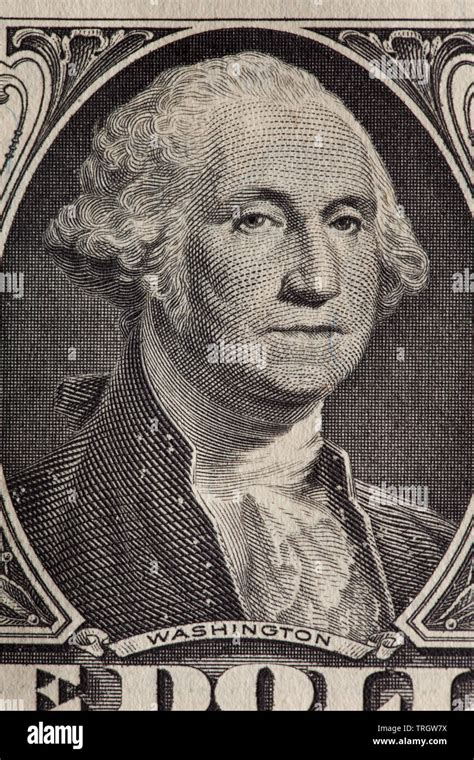 One Dollar Bill With Focus On George Washington Stock Photo Alamy