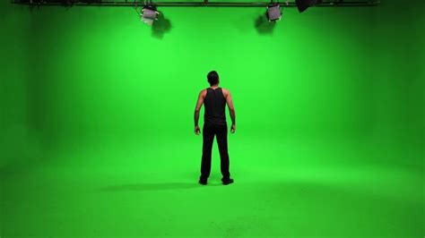 Male Looking Around Isolated Green Screen Stock Footage SBV Storyblocks