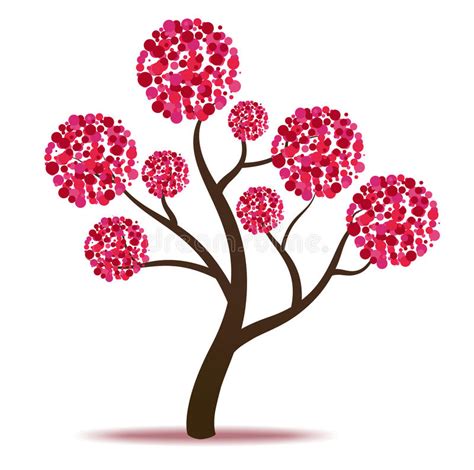 Pink Tree Vector Stock Vector Illustration Of Ecology 23134958