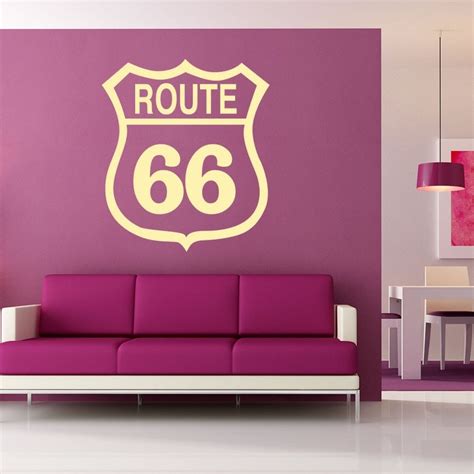 Route 66 Sign Wall Sticker Decal World Of Wall Stickers