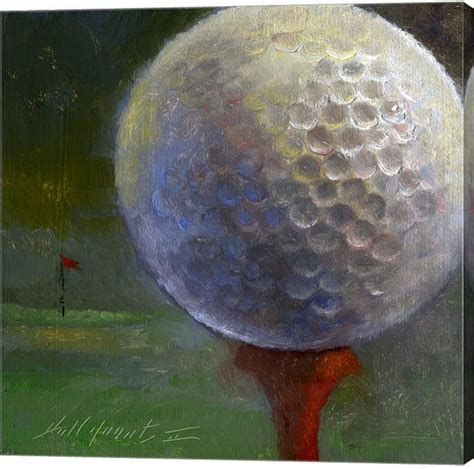 Metaverse Golf Ball By Hall Groat Ii Canvas Art Painting Canvas Art