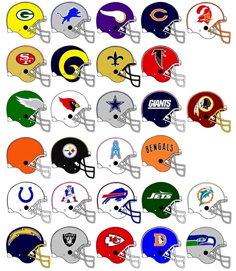 Nfl Helmets From The Late 70s Nfl Logo Nfl Football Teams Nfl