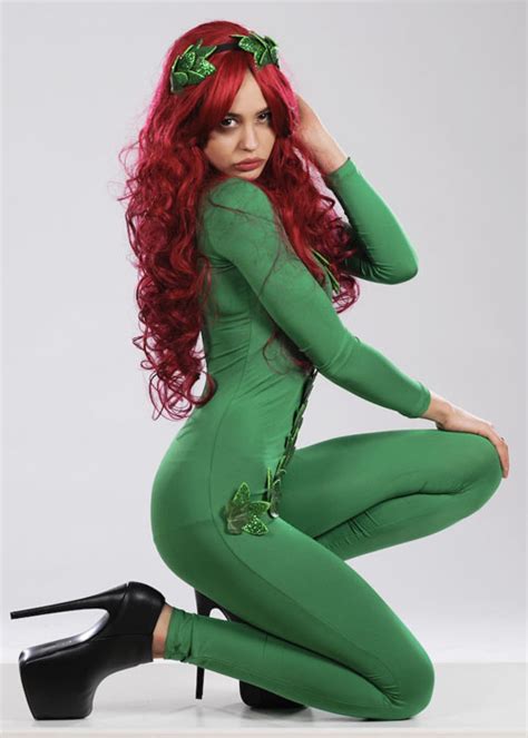 Womens Sexy Poison Ivy Style Vixen Costume