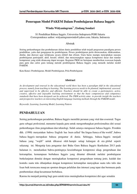Bahan pencuci lensa sehingga menjadi lembut. (PDF) Penerapan Model PAKEM Dalam Pembelajaran Bahasa Inggris