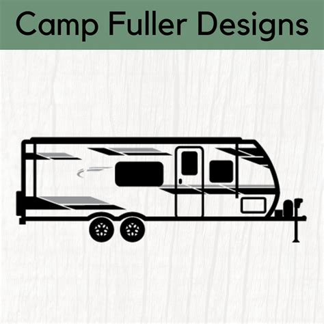 Travel Trailer Svg And Png Recreational Vehicle Imagine Camp Etsy
