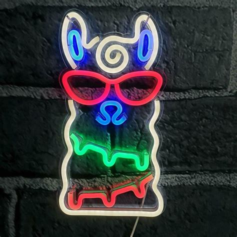 New Llama Neon Sign Wall Art Wn10 Uncle Wieners Wholesale