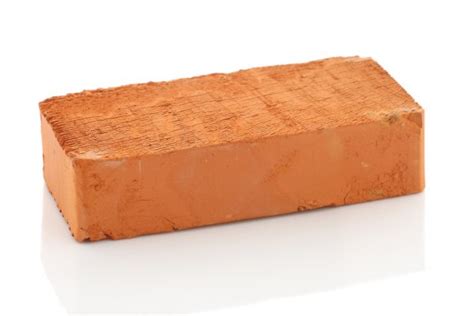 Single Red Brick Isolated On White Background Stock Photo By ©syomao2