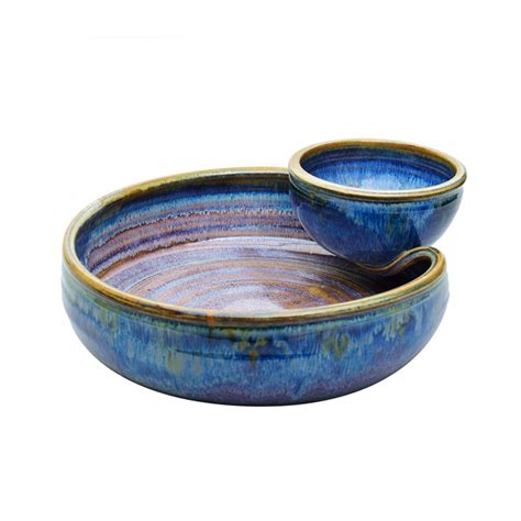 Free delivery and returns on ebay plus items for plus members. Ceramic Chip and Dip Bowl - Aurora | Sunset Canyon Pottery